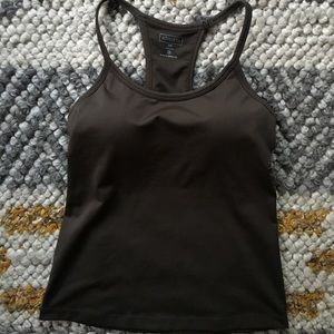 Athletes Built-In Sports Bra Racerback Workout Top